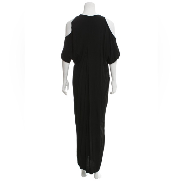 Shaina Mote Wrap Tie Dress Black Maxi Small US 4 Cutout tent oversized - Picture 2 of 5